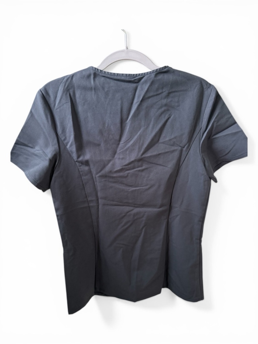 HALARA Women’s V-Neck Short Sleeve Medical Top - Navy - Picture 3 of 3